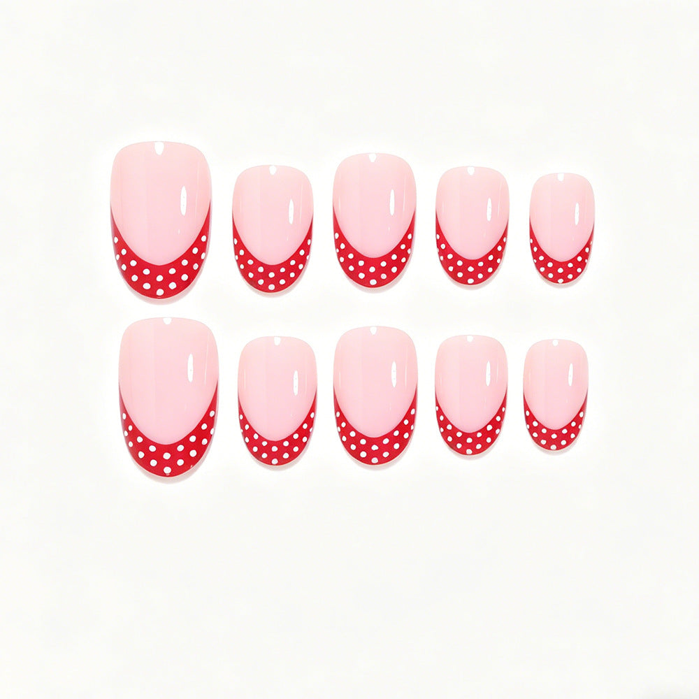 Decorative French Tip Nail Art Set Acalora