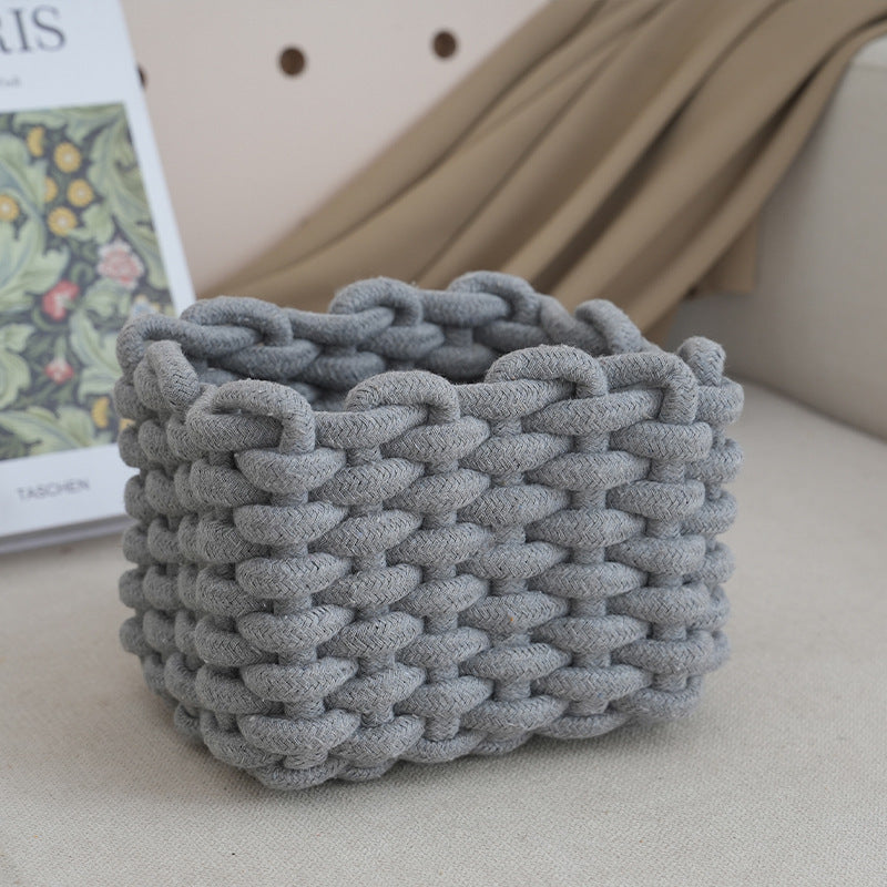 Storage basket with braided design Acalora
