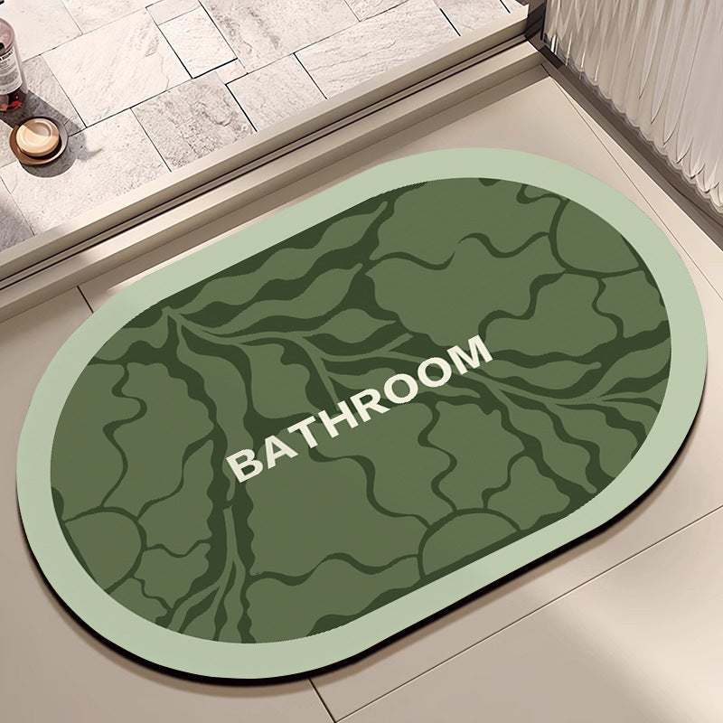 Decorative Floral Bathroom Mat Acalora
