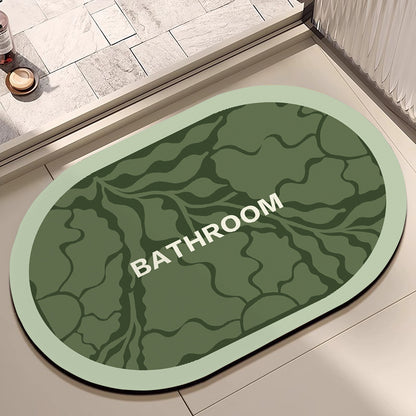 Decorative Floral Bathroom Mat Acalora