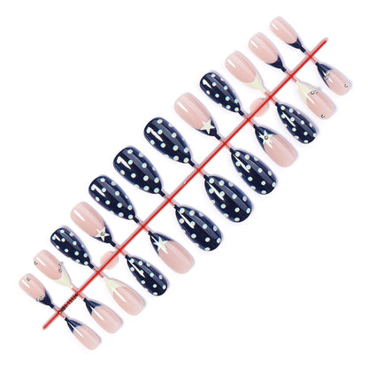 Creative Polka Dot Press-On Nails Set Acalora
