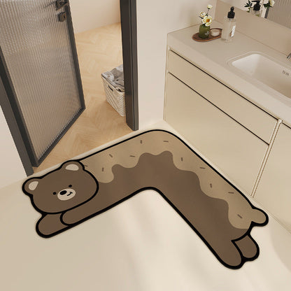 Cute Animal-Themed Bath Mat