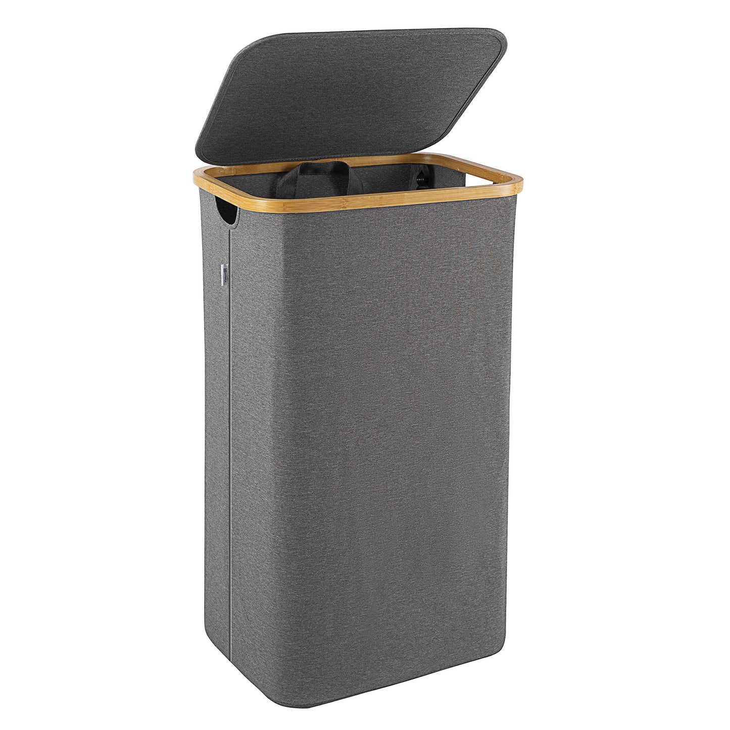 High-quality laundry basket with bamboo lid Acalora
