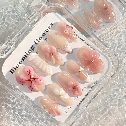 Decorative Floral Press-On Nail Art Set Acalora 1788495790