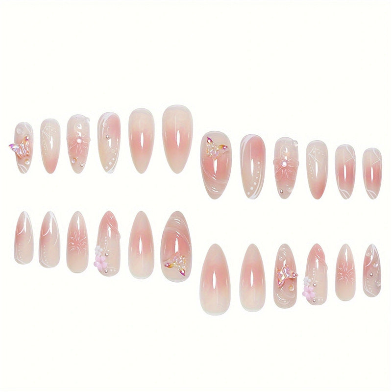 Artistic Floral Inspired Press-On Nails Acalora