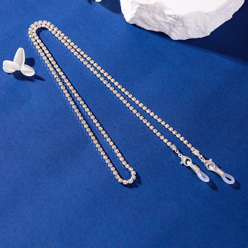 Rhinestone Eyewear Retainer Chain Acalora