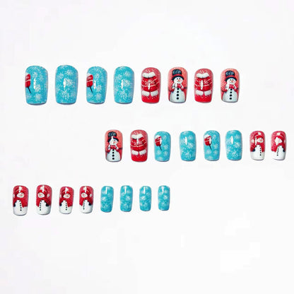 Festive Winter Wonderland Nail Art Acalora