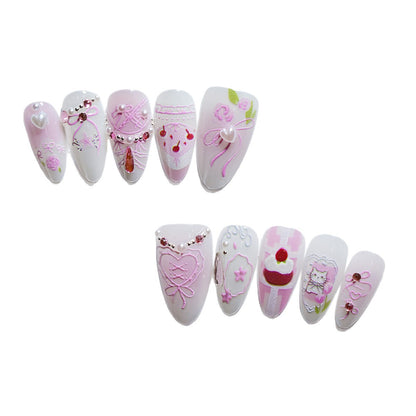 Decorative Press-On Nail Art Set Acalora