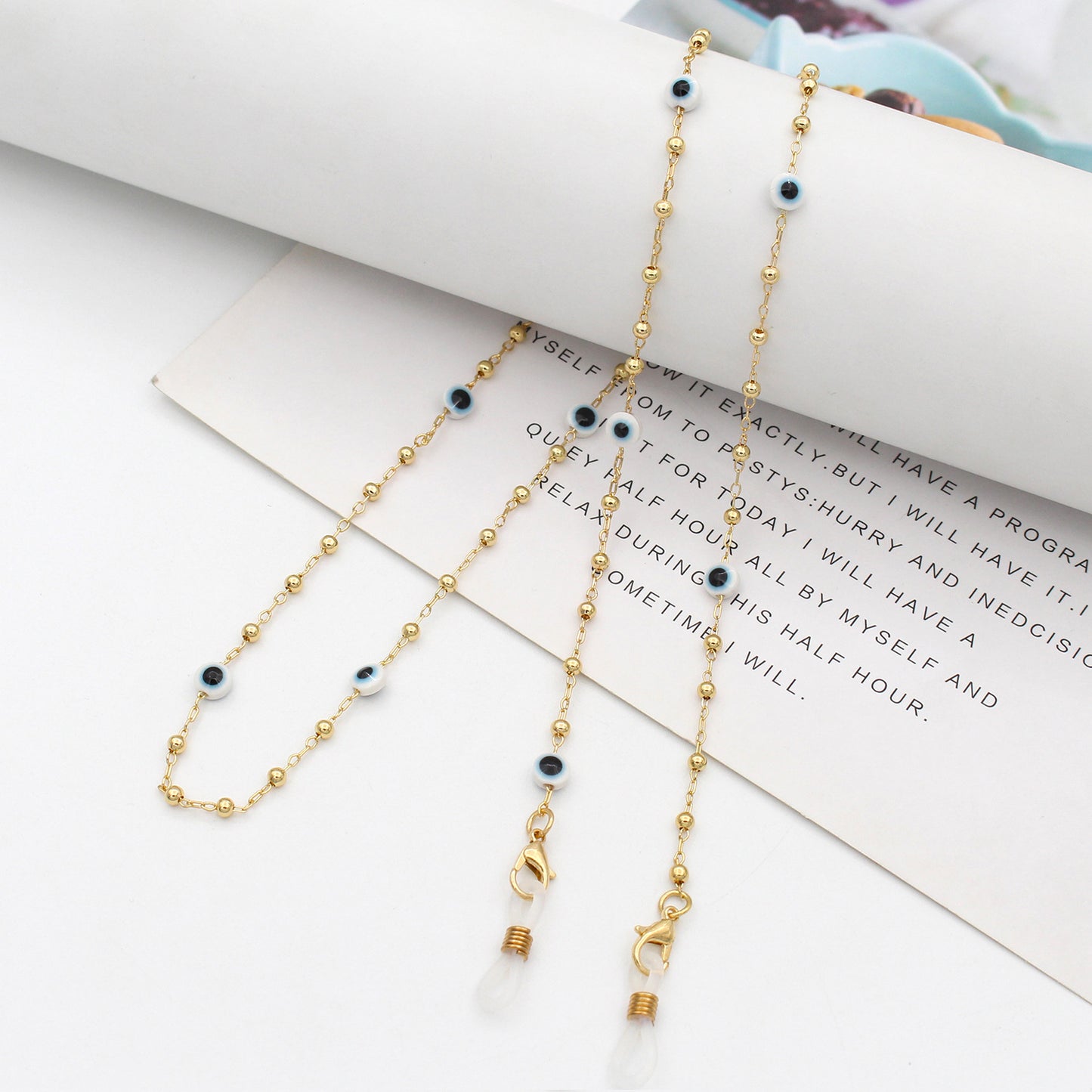 Decorative Bead Eyewear Chain Acalora