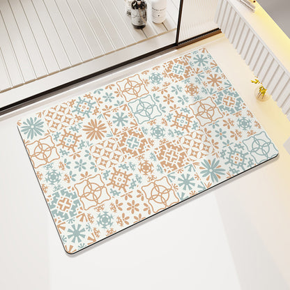 Abstract Modern Bath Mat Acalora