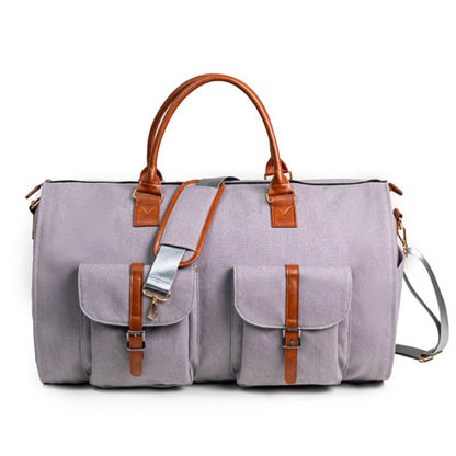 Premium Leather Weekender Duffle Bag Acalora