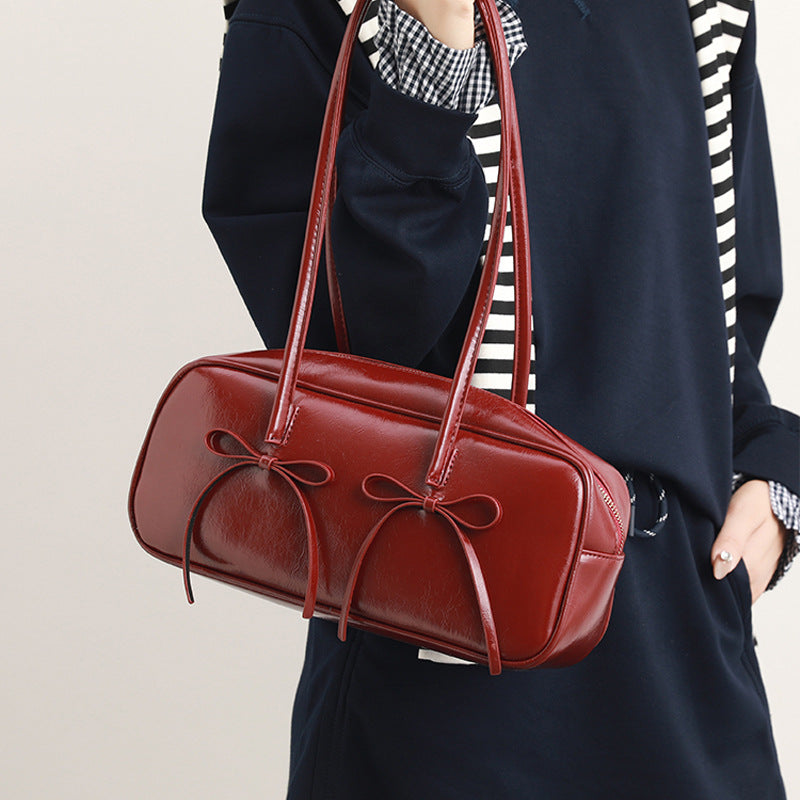Stylish Leather Tote Acalora
