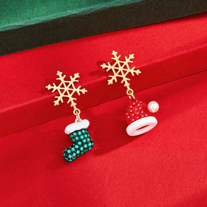 Skanto | Christmas Asymmetrical Earrings