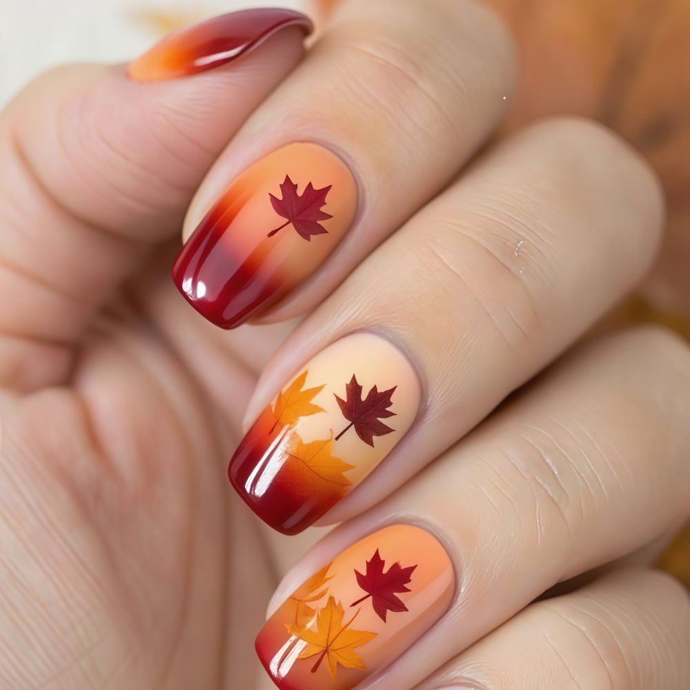 Artificial nails with autumn design Acalora