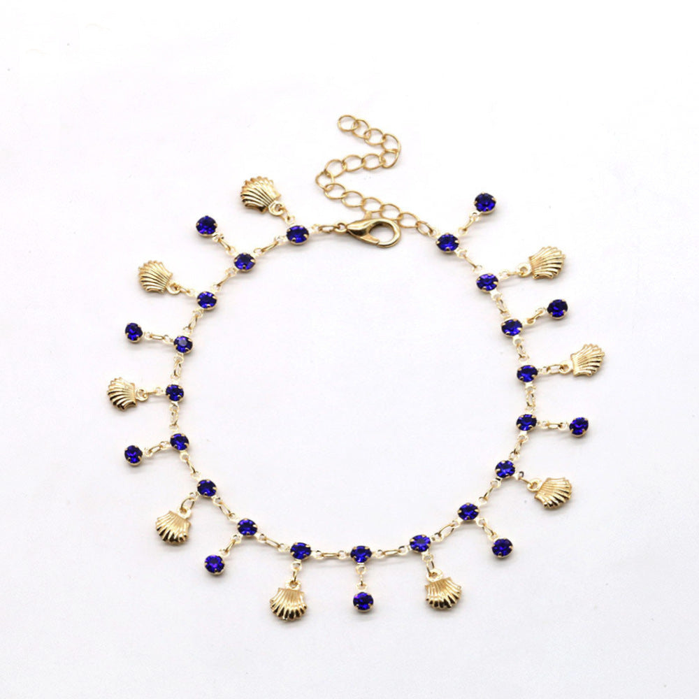 Shell Charm Anklet Acalora