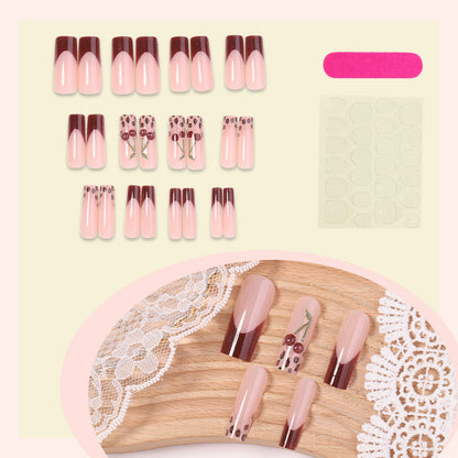 Artistic Floral Press-On Nail Set Acalora