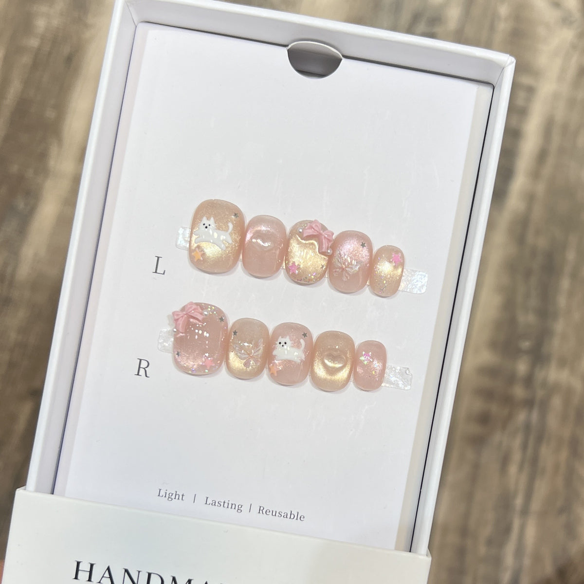 Themed Press-On Nail Art Set with Hello Kitty Designs Acalora