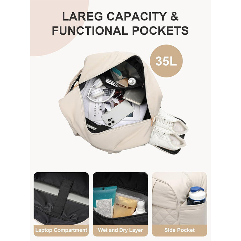 Quilted Multi-Functional Sports Duffle Bag Acalora