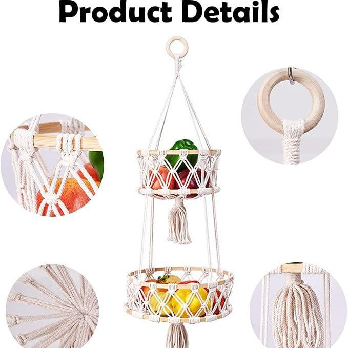 Hanging Macrame Plant Holder Acalora
