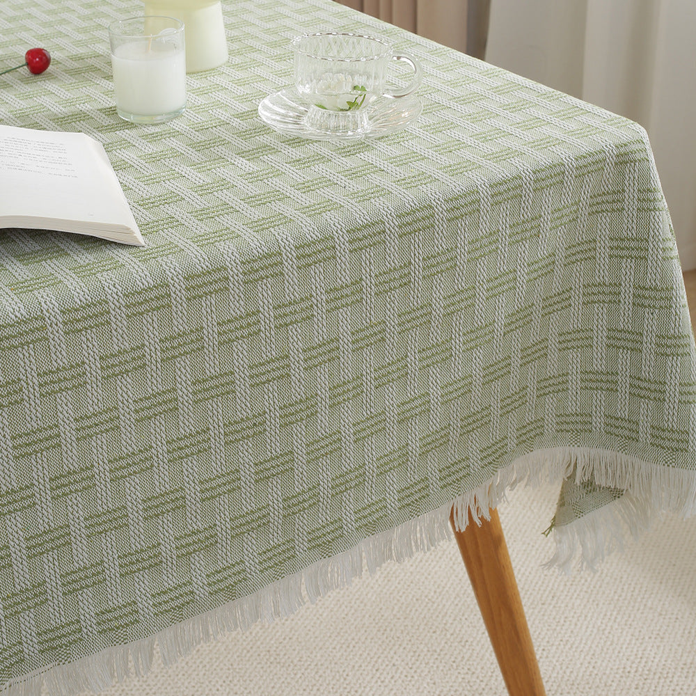 Decorative Fringed Tablecloth