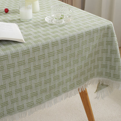 Decorative Fringed Tablecloth