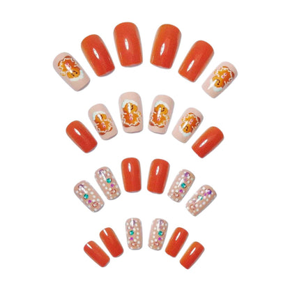 Festive Gingerbread-Themed Nail Art Acalora