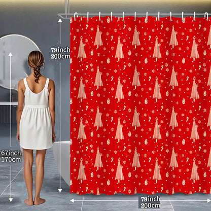 Floral Hydrangea Pattern Shower Curtain