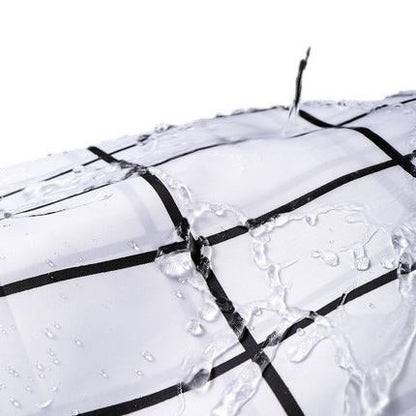 Minimalist Grid Pattern Shower Curtain