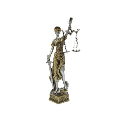Elegant statue of Justitia in artistic details Acalora