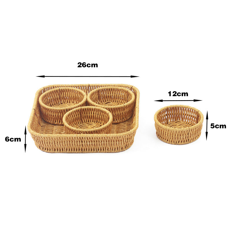 Multi-Function Woven Storage Basket Set Acalora