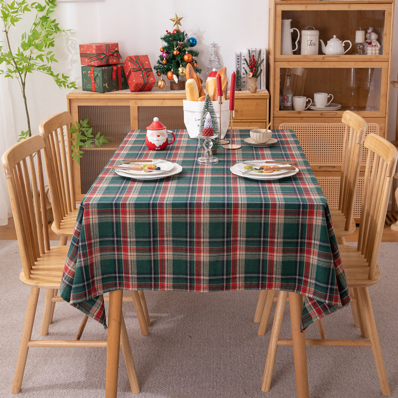 Seasonal Plaid Tablecloth