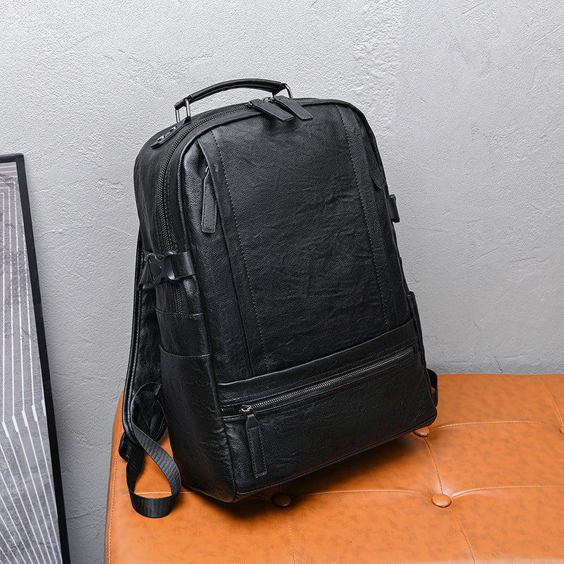 Premium Leather Laptop Backpack Acalora