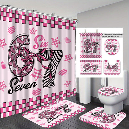 Colorful Dessert-Themed Bathroom Set
