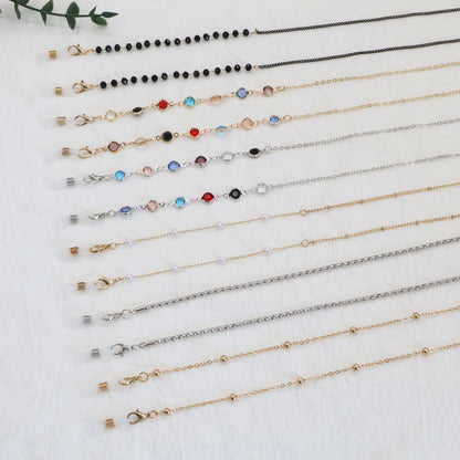 Multicolor Gemstone Eyewear Chain Acalora
