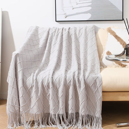 Unisex Cozy Textured Throw Blanket