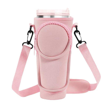 Ladies trendy and sparkling drinking bottle with shoulder bag Bowlift