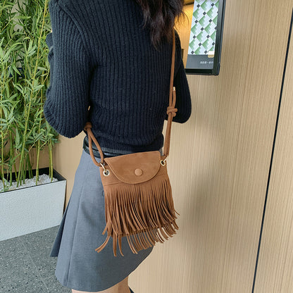 Bohemian Fringe Crossbody Bag Acalora