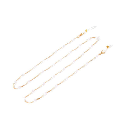 Elegant Pearl Bead Eyewear Chain Acalora