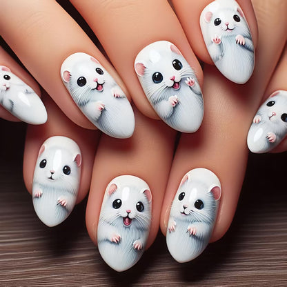 Cute Animal-Themed Nail Art Acalora