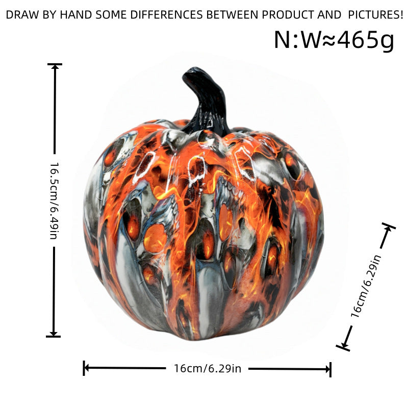 Artistic Halloween Pumpkin Figurine Acalora
