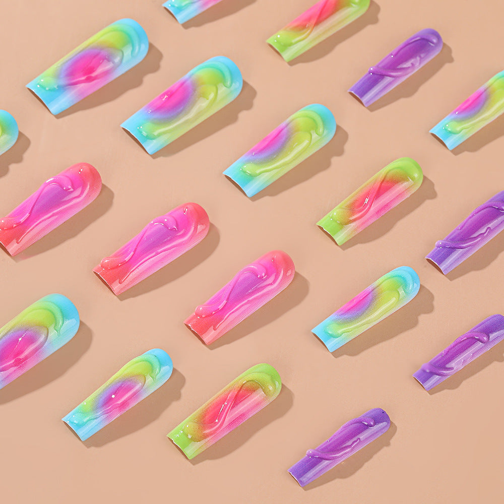 Trendy Colored Artificial Nails Acalora