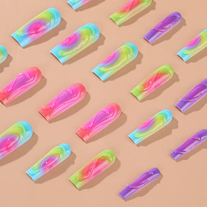 Trendy Colored Artificial Nails Acalora