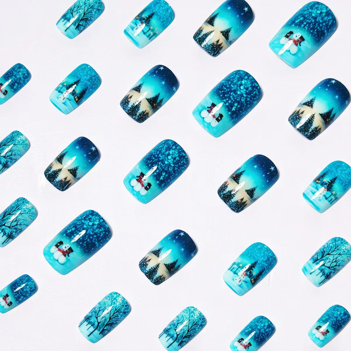 Winter Wonderland Themed Nail Art Acalora 1788155599