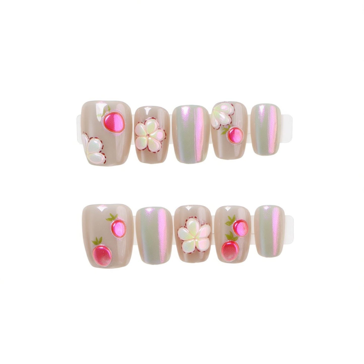 Artfully Embellished Press-On Nail Set Acalora