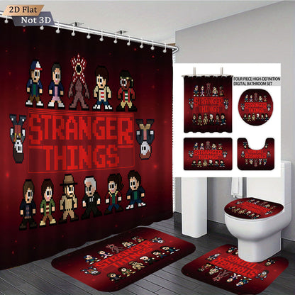 Stranger Things Adventure-Themed Digital Bathroom Set