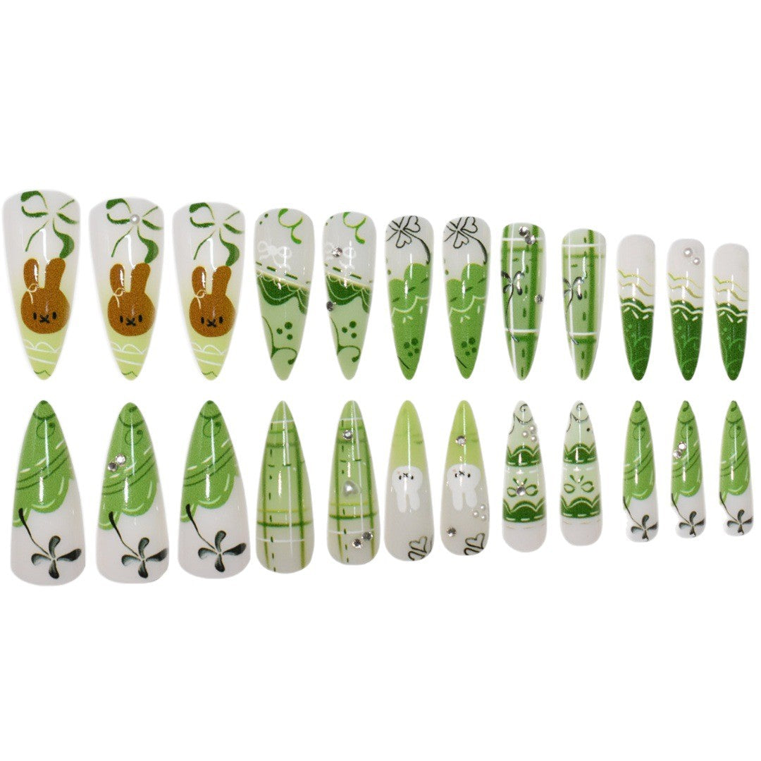 Decorative 3D Themed Press-On Nails Acalora