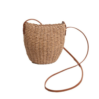 Women's Braided Raffia Shoulder Bag Karnz