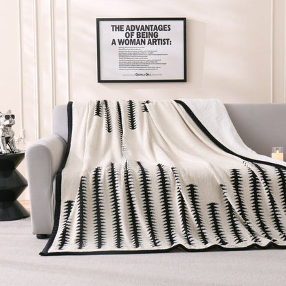 Chic Floral Pattern Throw Blanket