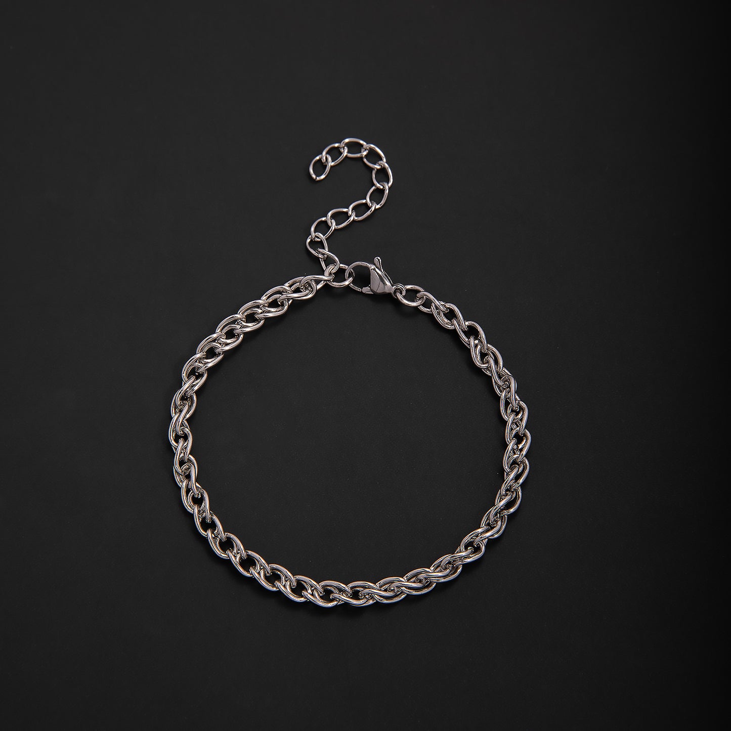 Elegant Geometric Link Bracelet Acalora