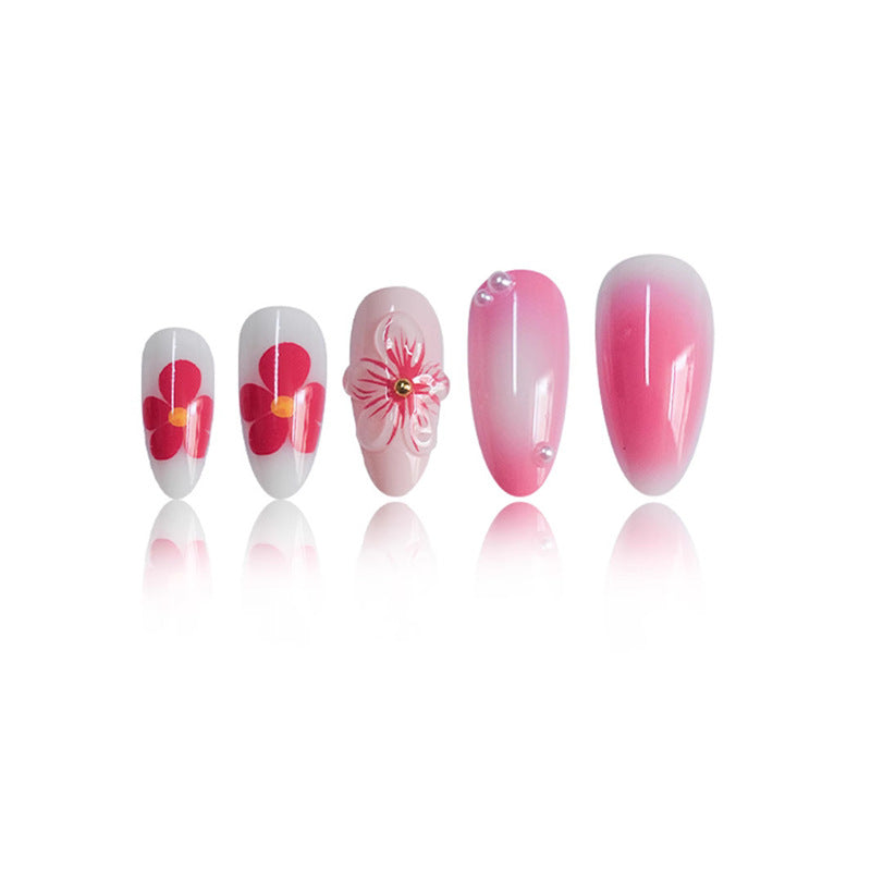 Floral Inspired Acrylic Press-On Nails Acalora